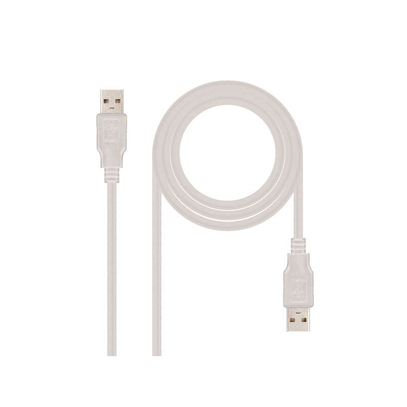Nanocable Cable USB-A 2.0 Macho a USB-A Macho 1m