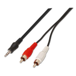 Aisens Cable Audio Estereo Negro 0148
