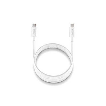 NGS ZYRO 60W-1 Cable USB-C a USB-C Blanco
