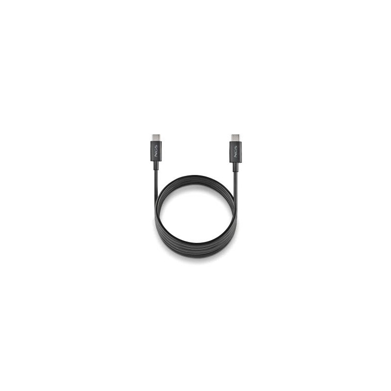 NGS ZYRO 60W-1 Cable USB-C a USB-C Negro