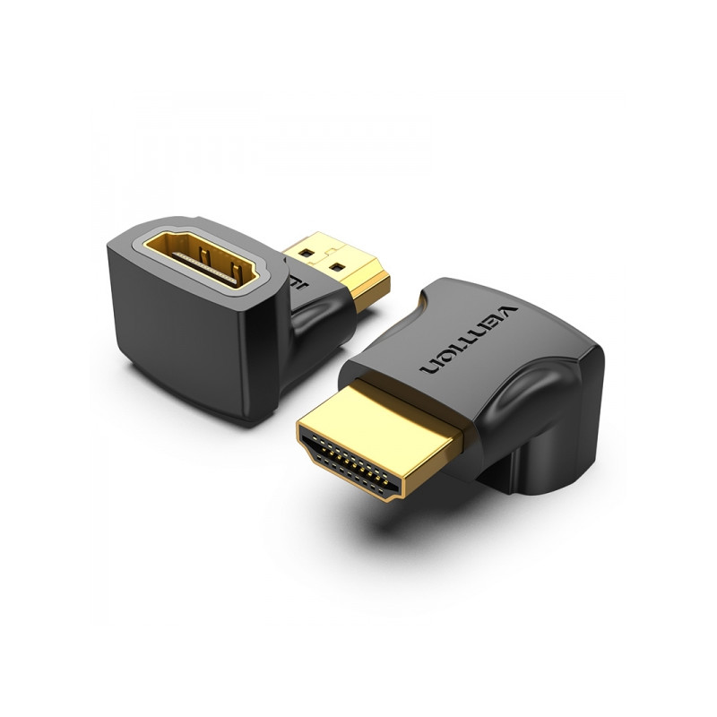 Vention Pack de 2 Adaptadores HDMI Macho a HDMI Hembra 4K 90º
