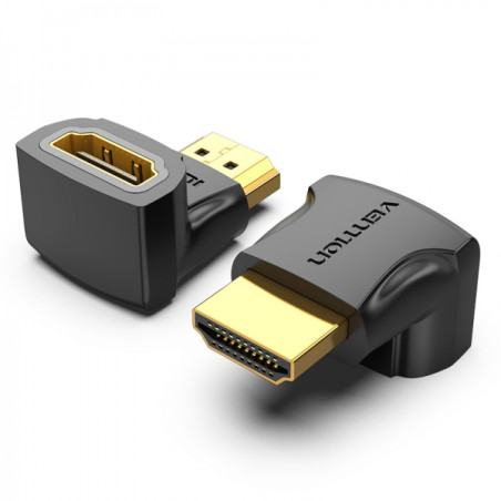 Vention Pack de 2 Adaptadores HDMI Macho a HDMI Hembra 4K 90º
