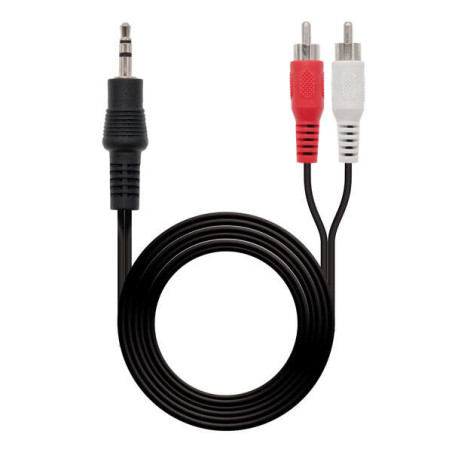 Nanocable Cable Audio Estereo Jack 3.5mm Macho a 2x RCA Macho 3m
