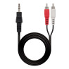 Nanocable Cable Audio Estereo Jack 3.5mm Macho a 2x RCA Macho 3m