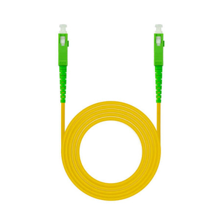 Nanocable Cable Fibra SC/APC-SC/APC Monomodo LSZH 1m