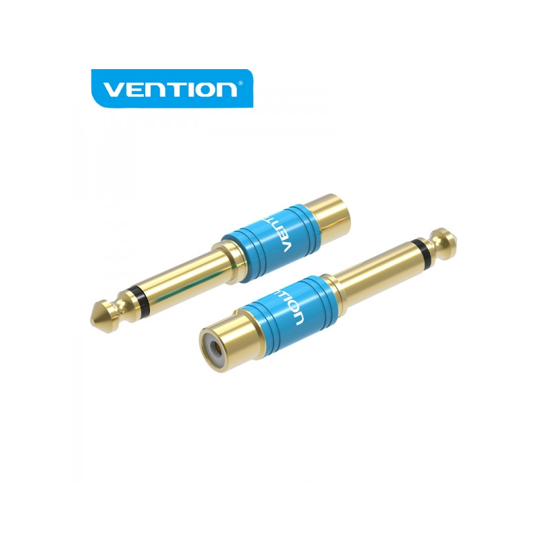 Vention Adaptador RCA Hembra a Jack 6.5 Macho