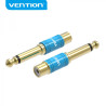 Vention Adaptador RCA Hembra a Jack 6.5 Macho
