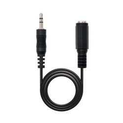 Nanocable Cable Audio Estereo Jack 3.5mm Macho a Jack 3.5mm Hembra 5m
