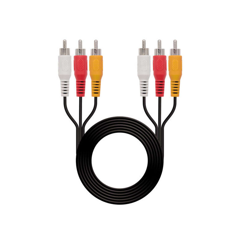 Nanocable Cable Audio Video 3x RCA Macho a 3x RCA Macho 1.80m