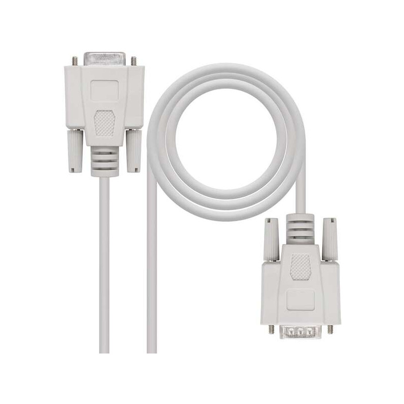 Nanocable Cable Serie RS232 DB9 Macho a DB9 Hembra 1.80m
