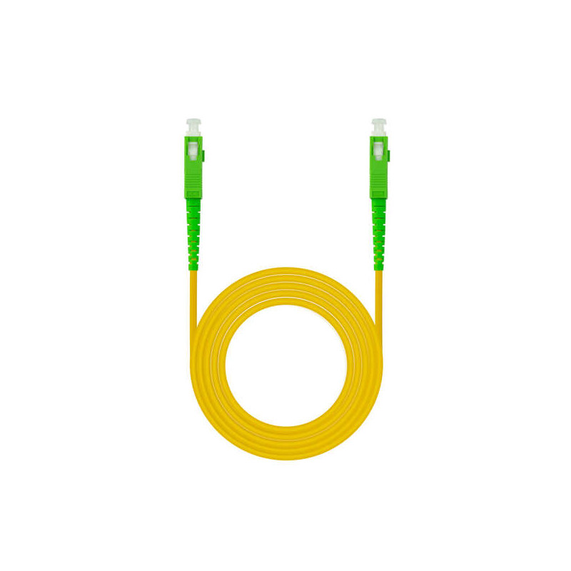 Nanocable Cable Fibra SC/APC-SC/APC Monomodo LSZH 2m