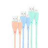 Nanocable Pack de 3 Cables Mallados USB-A Macho a Lightning Macho