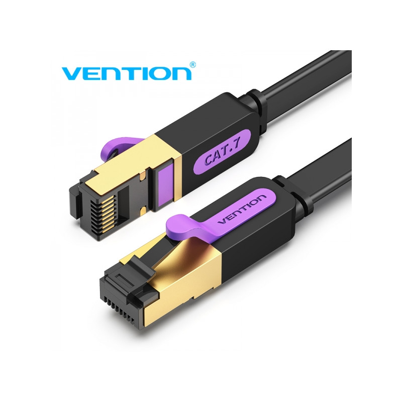 Vention Cable de Red STP RJ45 Cat.7 Negro