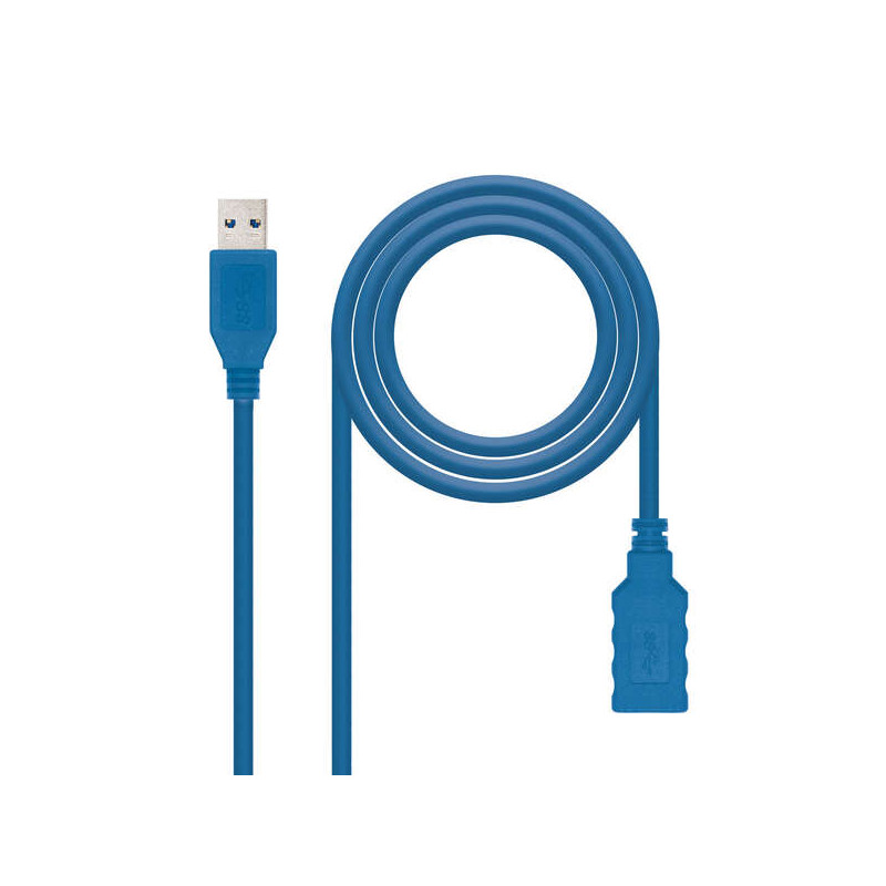 Nanocable Cable USB-A 3.0 Macho a USB-A Hembra 1m