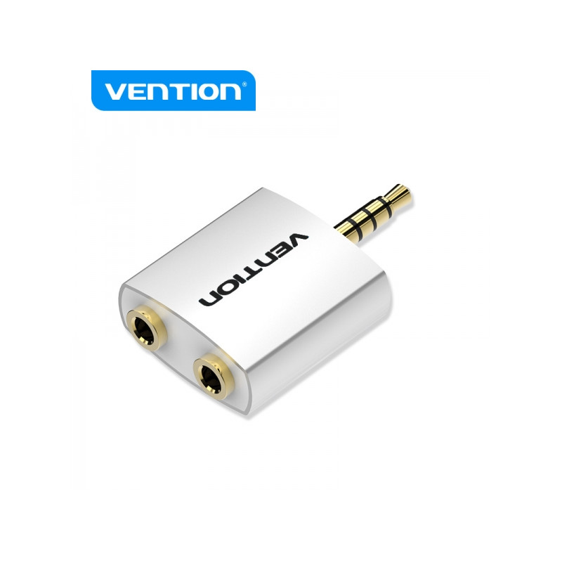 Vention Adaptador Audio Jack 3.5 Macho a 2x Jack 3.5 Hembra