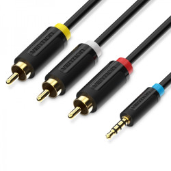 Vention Cable Estereo Jack 3.5 Macho a 3x RCA Macho