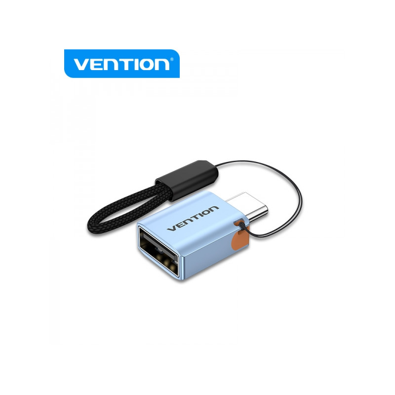 Vention Adaptador USB3.1 Tipo-C Macho a USB Hembra OTG con Lanyard
