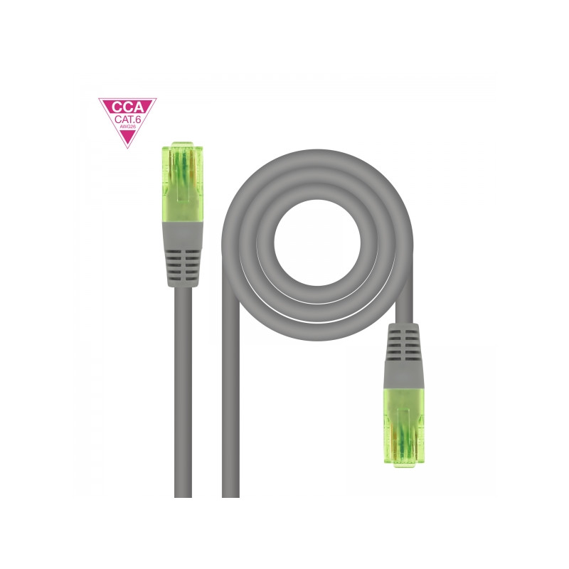 Nanocable Cable Red Latiguillo Cat.6 UTP AWG26 CCA