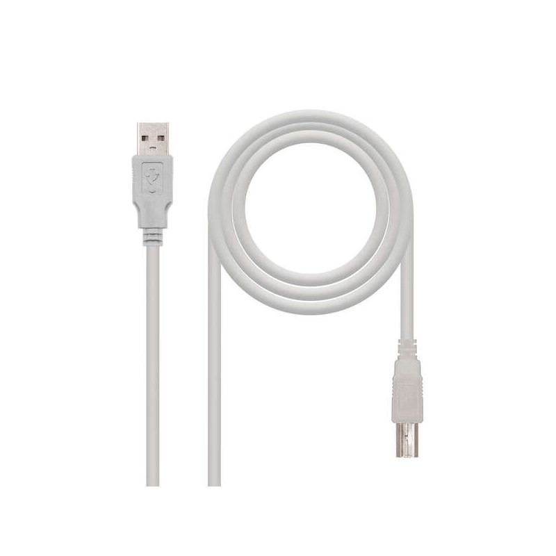 Nanocable Cable de Impresora USB-A 2.0 Macho a USB-B Macho 3m