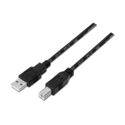 Aisens Cable USB 2.0 Impresora Negro