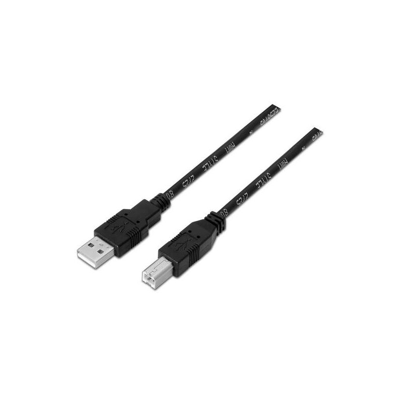 Aisens Cable USB 2.0 Impresora Negro