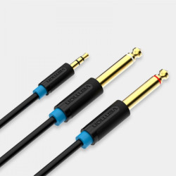 Vention Cable Estereo Jack 3.5 Macho a 2x Jack 6.5 Macho