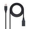 Nanocable Cable USB-A 3.0 Macho a USB-A Hembra 2m BK