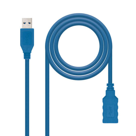 Nanocable Cable USB-A 3.0 Macho a USB-A Hembra 2m BL