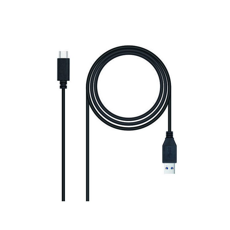 Nanocable Cable USB-C 3.1 Gen 2 10Gbps Macho a USB-A Macho 1m