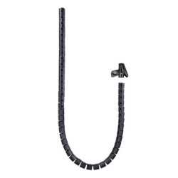 Nanocable Organizador de Cables Flexible 25mm BK