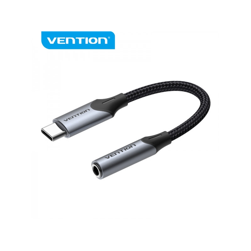 Vention Conversor USB Tipo-C Macho a Jack 3.5 Hembra