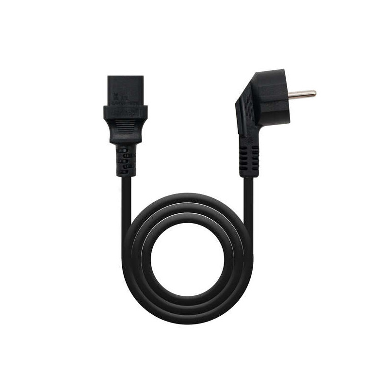 Nanocable Cable de Alimentacion CPU CEE7 Macho a C-13 Hembra 2m