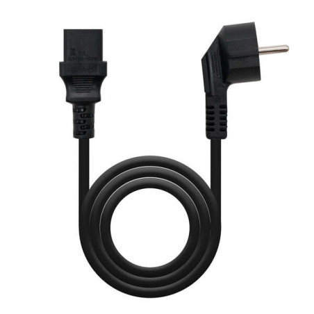 Nanocable Cable de Alimentacion CPU CEE7 Macho a C-13 Hembra 2m