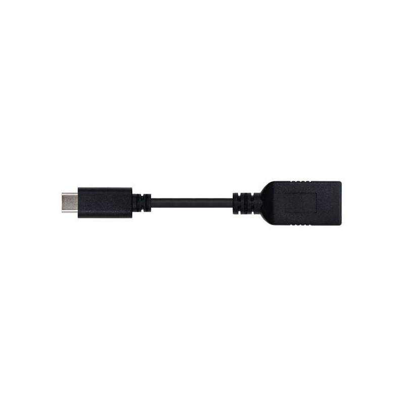 Nanocable Cable USB-C 3.1 Gen 1 5Gbps Macho a USB-A Hembra 15cm