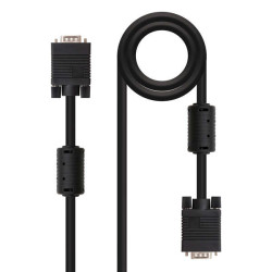 Nanocable Cable SVGA con Ferrita HDB15 Macho a HDB15 Macho 1.80m