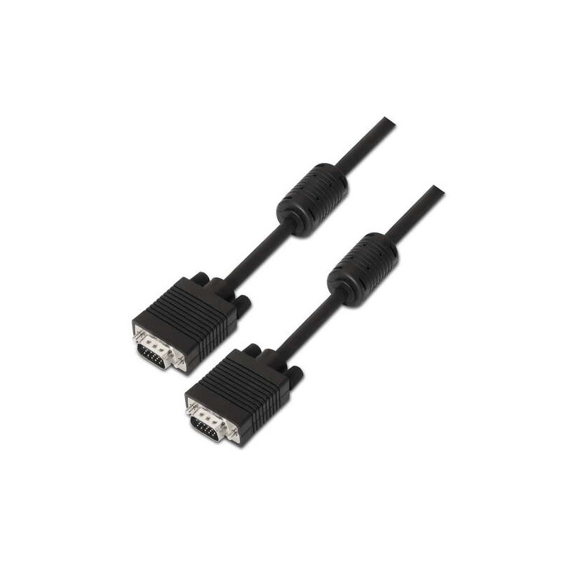 Aisens Cable SVGA con Ferrita Negro 0071