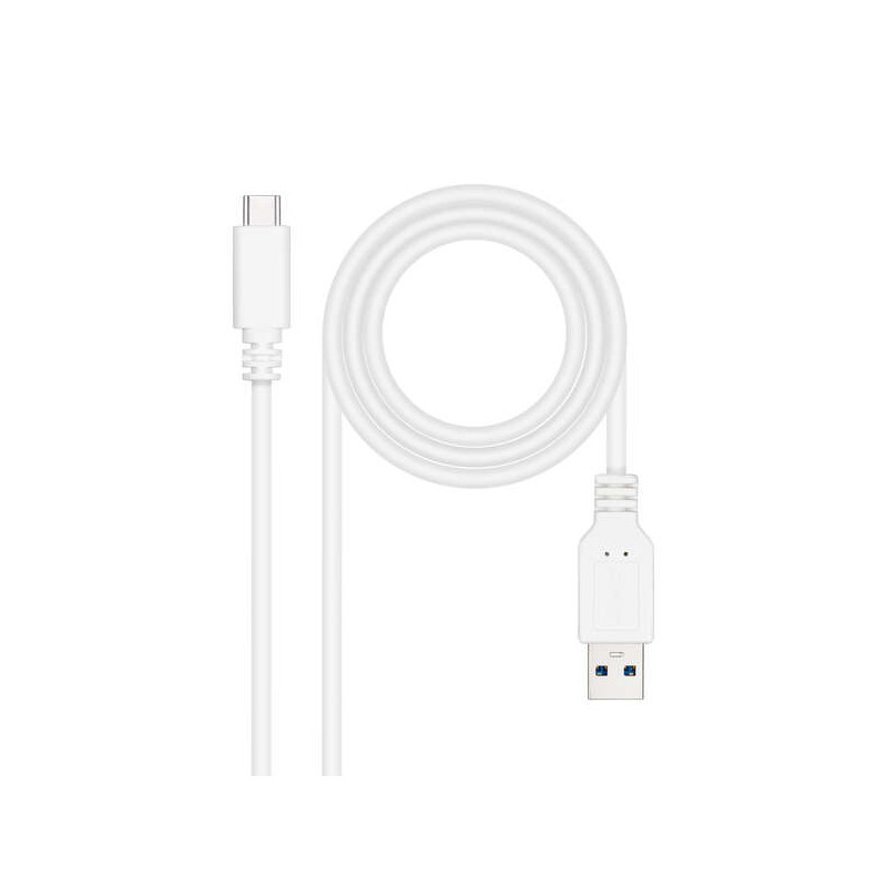 Nanocable Cable USB 3.1 Gen2 10Gbps 3A USB-C/M-A/M