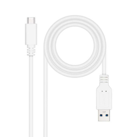 Nanocable Cable USB 3.1 Gen2 10Gbps 3A USB-C/M-A/M