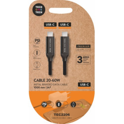 TechOneTech Cable USB-C Macho a USB-C Macho 1m