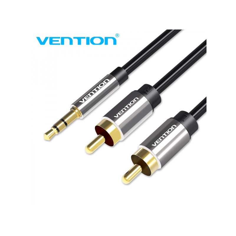 Vention Cable Estereo Jack 3.5 Macho a 2x RCA Macho BCFBI