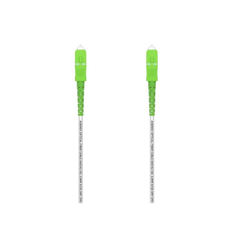 Aisens Cable Fibra Optica Latiguillo G657A2 3.0 9/125 SMF Simplex CPR Dca LSZH 0499