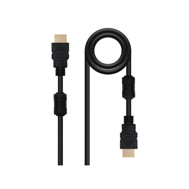 Nanocable Cable HDMI v1.4 con Ferrita Macho a HDMI v1.4 con Ferrita Macho 3m