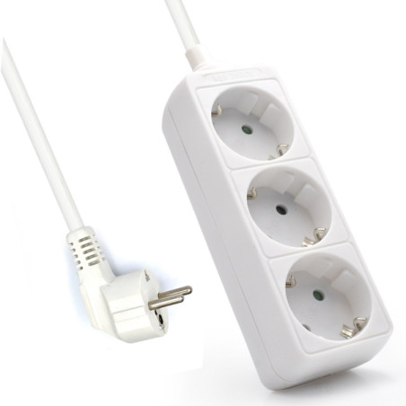 Ewent Regleta de 3 Tomas Schuko 16A