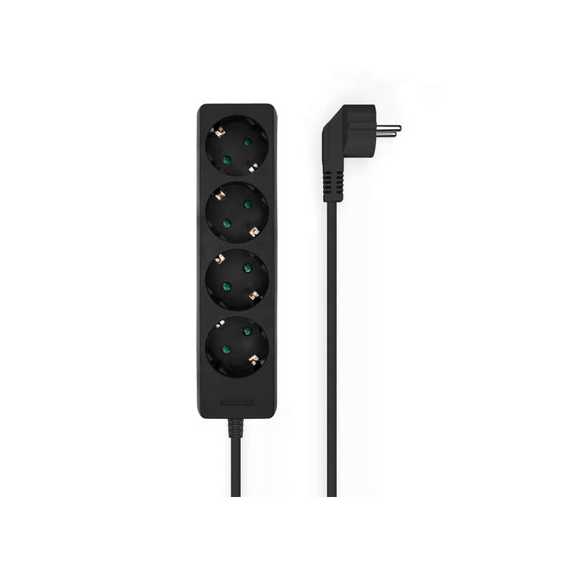 Aisens Regleta Multiple de 4 Tomas sin Interruptor con Cable 3×1.5mm2