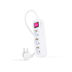 Nanocable Regleta 3 Tomas Interruptor 1.4m