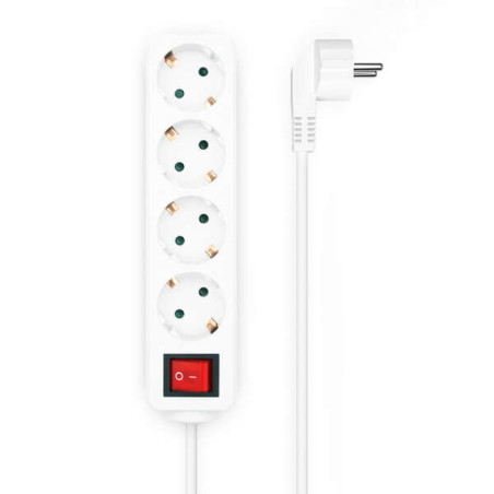 Aisens Regleta de 4 Tomas Schuko con Cable de 1.4m 0649
