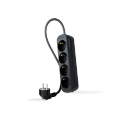 Nanocable Regleta 4 Tomas Negro
