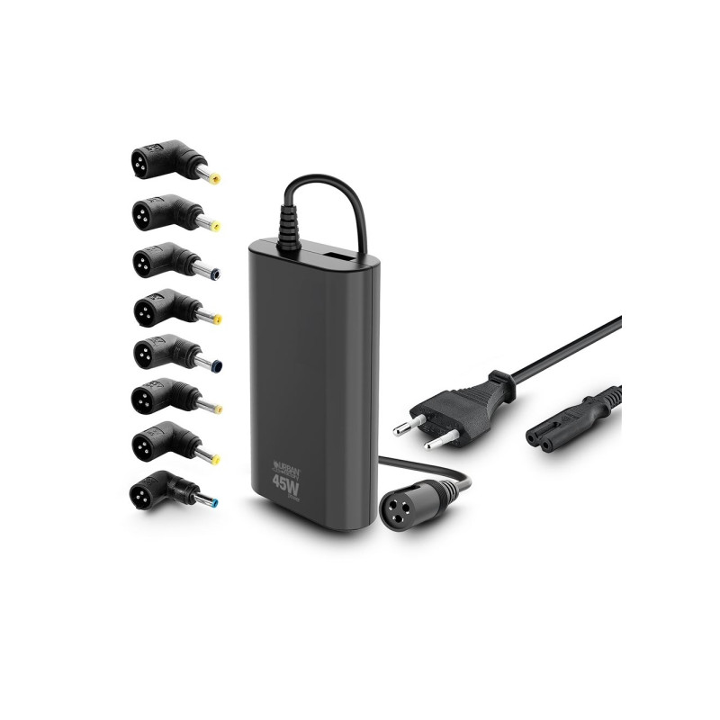 Urban Factory Alee Cargador Universal para Portatil de 45W