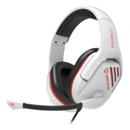 Unykach Gaming Nova Gpro White 2.1 Auriculares con Microfono Ajustable