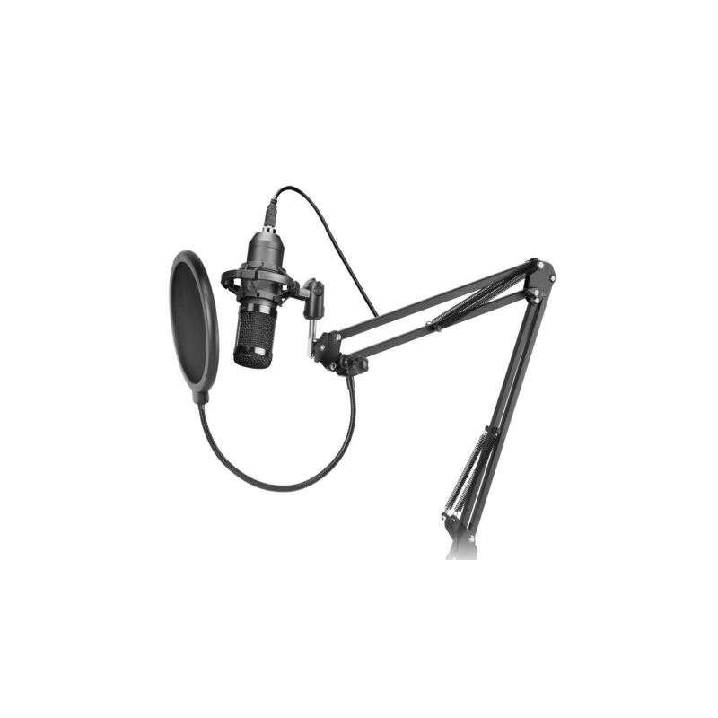 Mars Gaming MMICPRO Microfono USB Cardioide de Brazo Extensible para Streaming